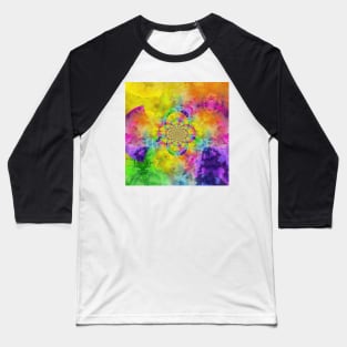 Colorful fractal Baseball T-Shirt